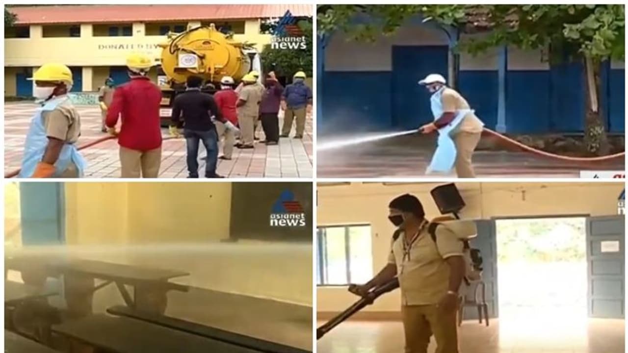 എസ്എസ്എൽസി പ്ലസ് ടു പരീക്ഷ; സ്കൂളുകളിൽ അണുനശീകരണം , വാർ റൂം ഇന്ന് തുറക്കും എസ്എസ്എൽസി പ്ലസ് ടു പരീക്ഷ; സ്കൂളുകളിൽ അണുനശീകരണം , വാർ റൂം ഇന്ന് തുറക്കും