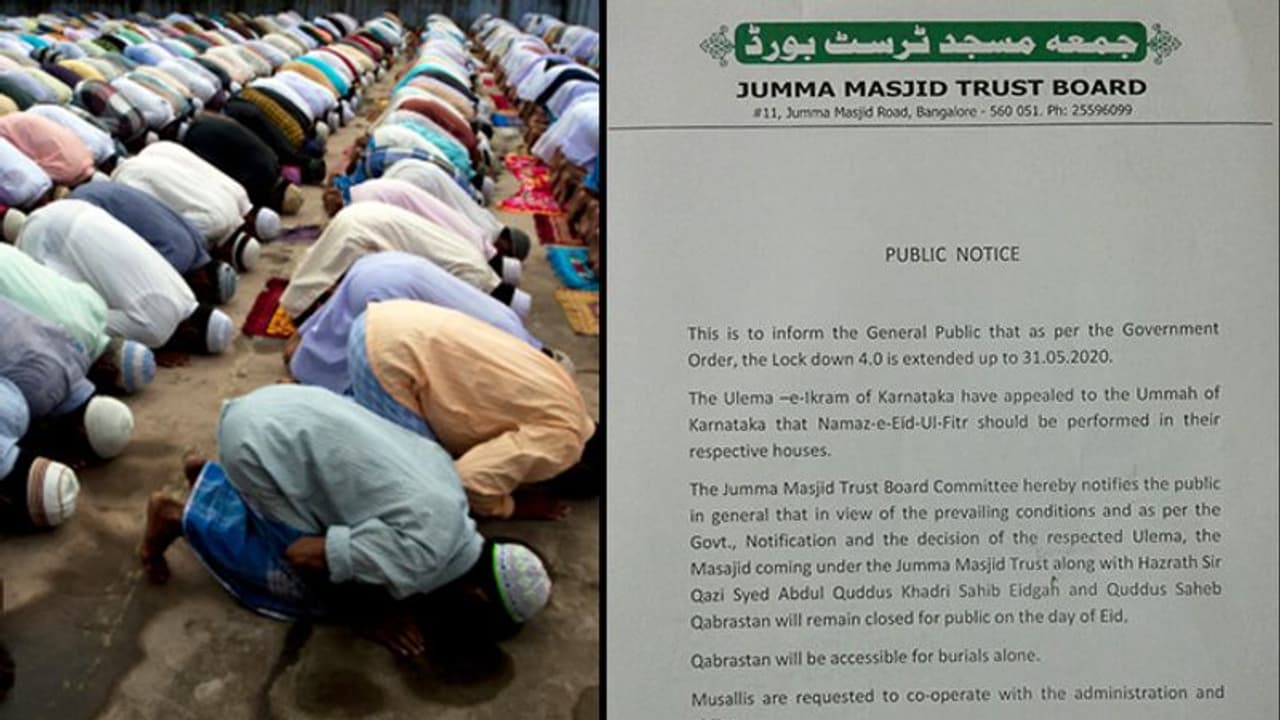 No prayers at Eidgah and burial grounds: Jumma Masjid Trust Board