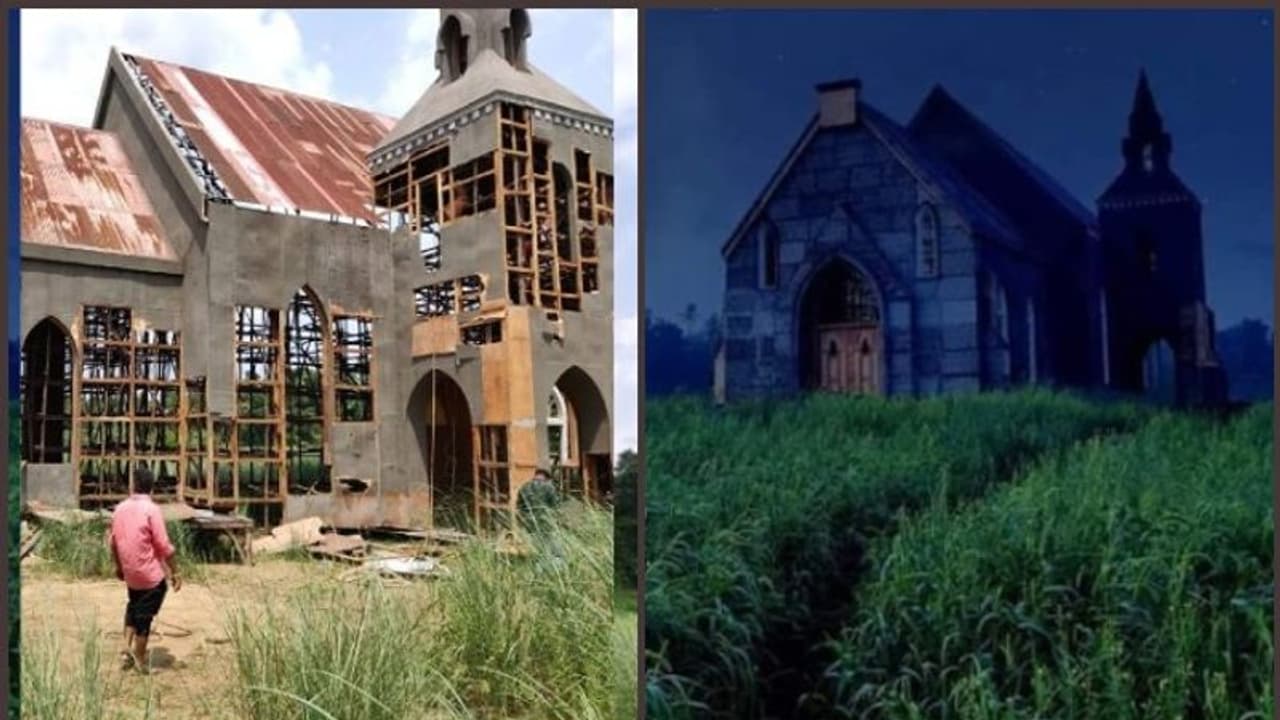 'മിന്നല്‍ മുരളി'യിലെ ക്രിസ്‌ത്യന്‍ പള്ളി സെറ്റ് രാഷ്ട്രീയ ബജ്‌റംഗദള്‍ തകര്‍ത്തു; പ്രതിഷേധം