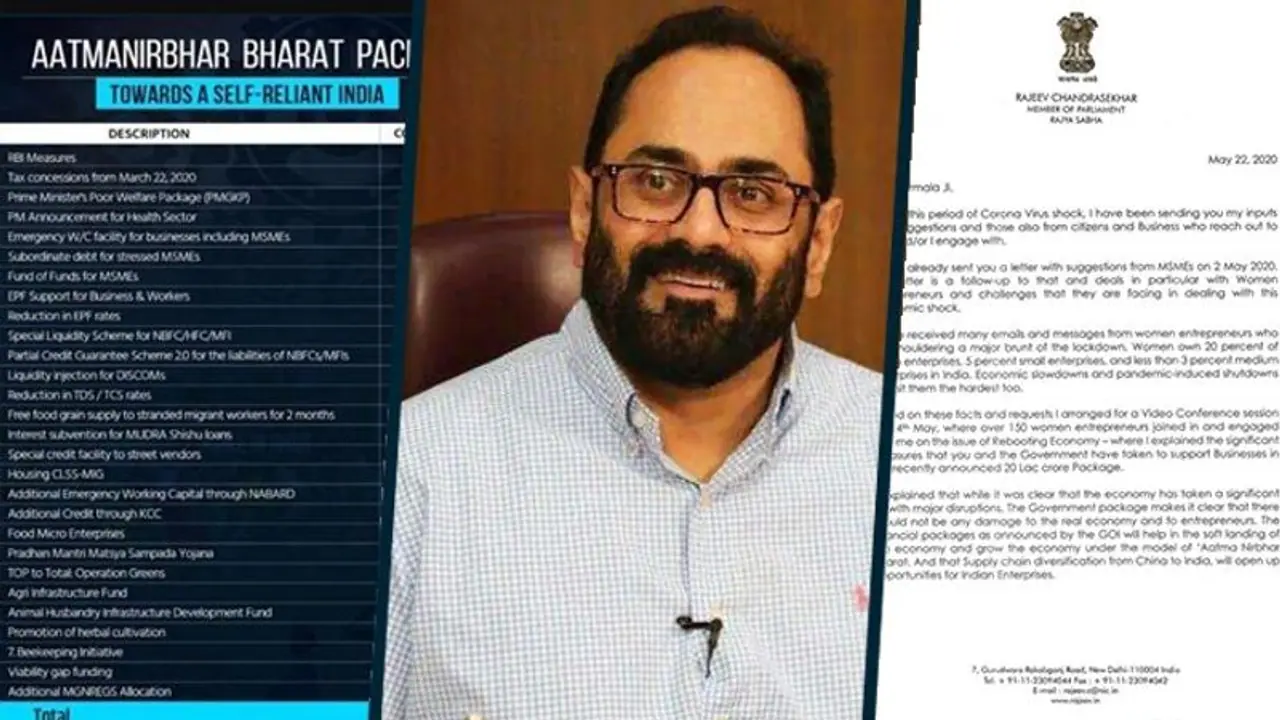 Rajeev Chandrasekhar appeals to Nirmala Sitharaman, bats for MSME women entrepreneurs