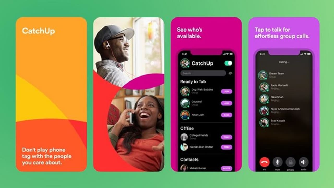 ये है फेसबुक का नया ऐप कैचअप, इससे एक साथ 8 लोगों को कर सकते हैं वॉयस कॉल ये है फेसबुक का नया ऐप कैचअप, इससे एक साथ 8 लोगों को कर सकते हैं वॉयस कॉल