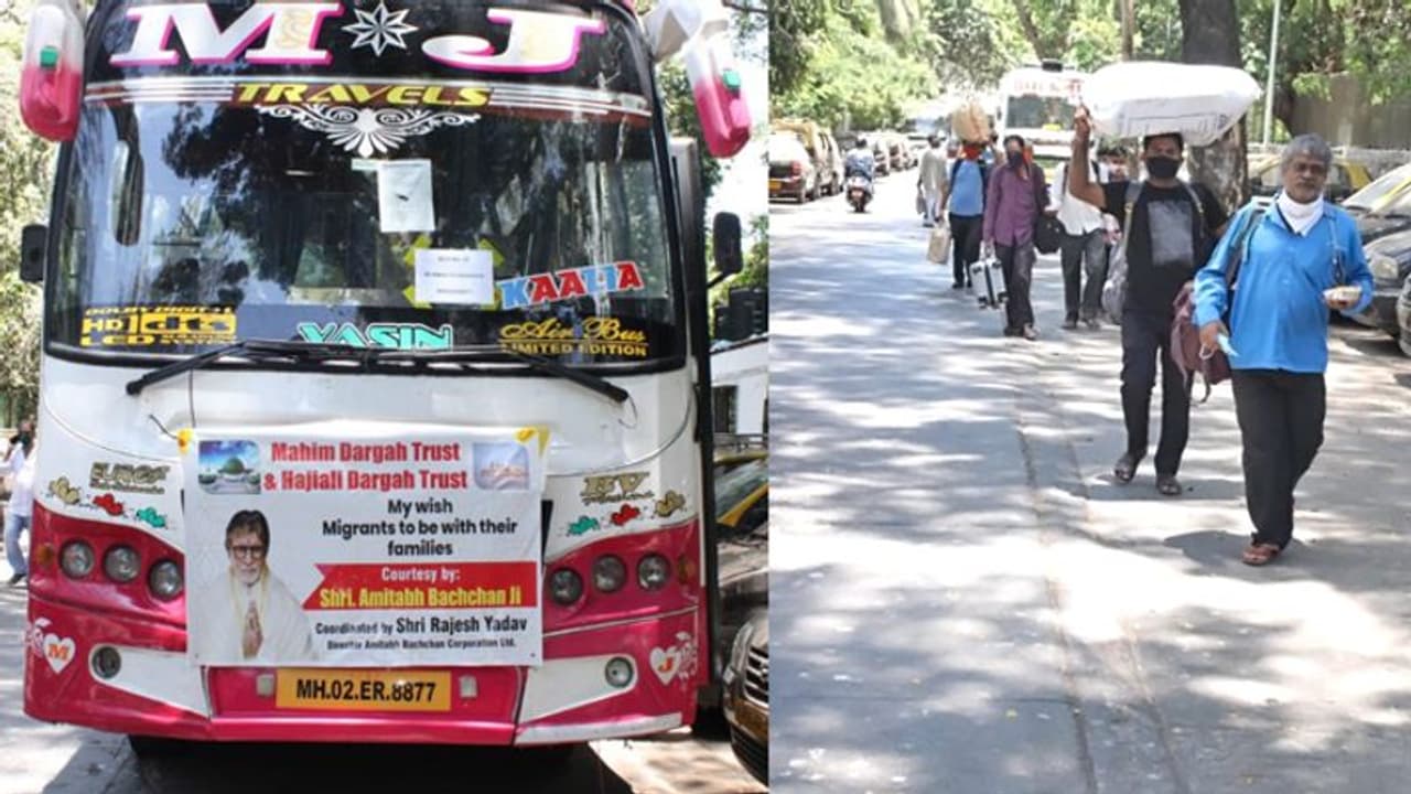 सोनू सूद के बाद अब गरीब मजदूरों की मदद को आगे आए अमिताभ, 10 बसों से भिजवाया घर सोनू सूद के बाद अब गरीब मजदूरों की मदद को आगे आए अमिताभ, 10 बसों से भिजवाया घर