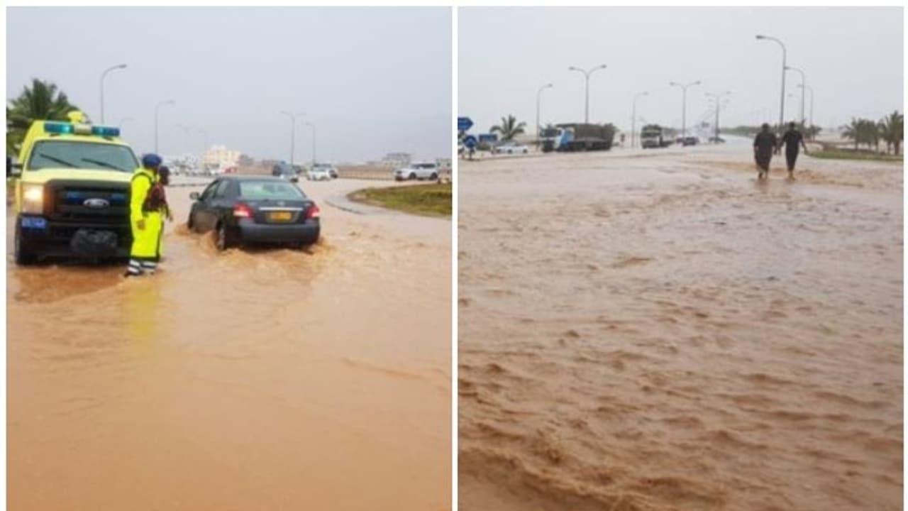 ഒമാനില് വെള്ളപ്പൊക്കത്തില് ഒരാള് മരിച്ചു; അതീവ ജാഗ്രത പുലര്ത്തണമെന്ന് നിര്ദേശം ഒമാനില് വെള്ളപ്പൊക്കത്തില് ഒരാള് മരിച്ചു; അതീവ ജാഗ്രത പുലര്ത്തണമെന്ന് നിര്ദേശം