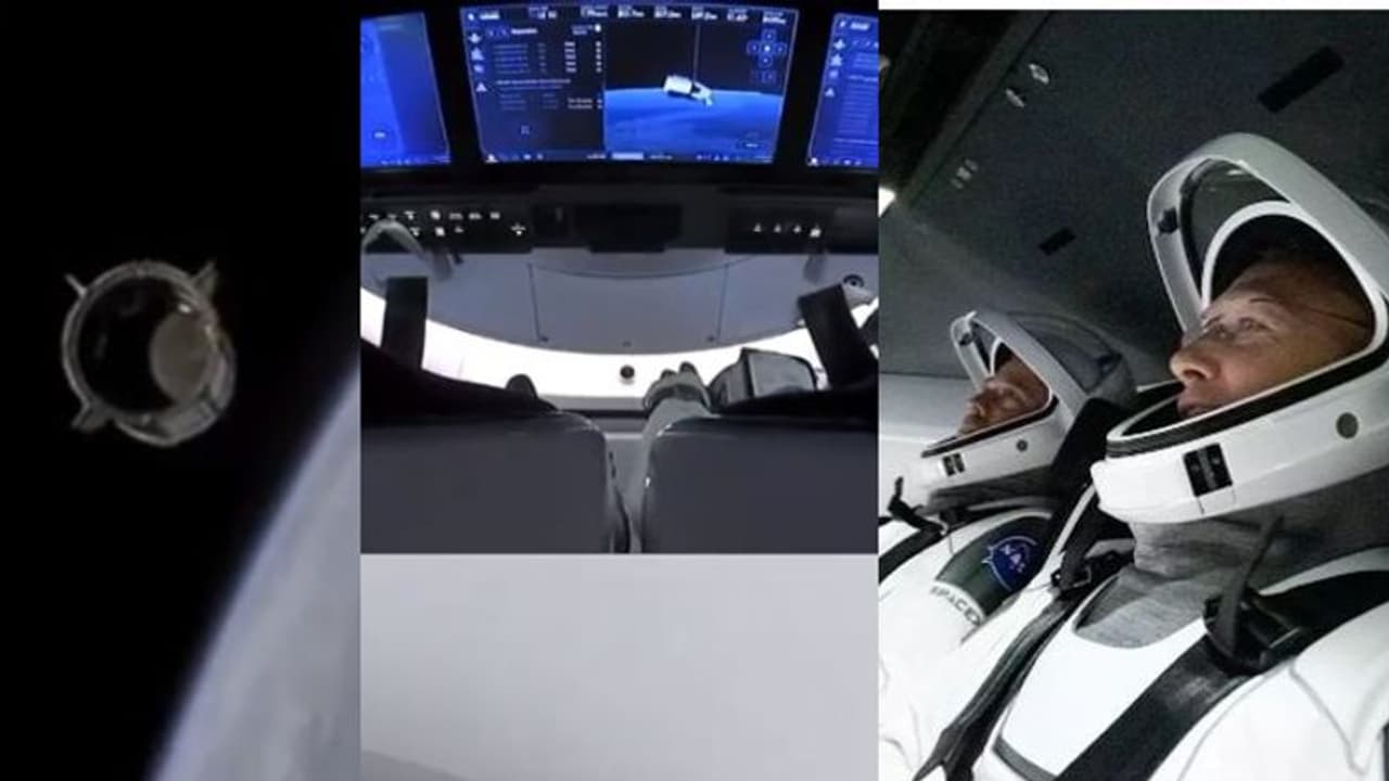 ചരിത്ര ദൗത്യത്തിന് തുടക്കം; നാസ ശാസ്ത്രജ്ഞരെയും വഹിച്ച് സ്പേസ് എക്സ് യാത്ര തിരിച്ചു ചരിത്ര ദൗത്യത്തിന് തുടക്കം; നാസ ശാസ്ത്രജ്ഞരെയും വഹിച്ച് സ്പേസ് എക്സ് യാത്ര തിരിച്ചു