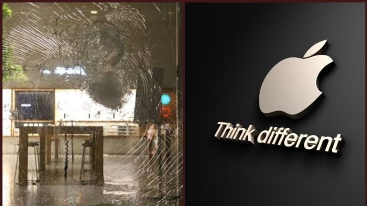 കൊള്ളയടിക്കപ്പെടുന്നു; അമേരിക്കയിലെ ആപ്പിള്‍ സ്റ്റോറുകള്‍ പൂട്ടി