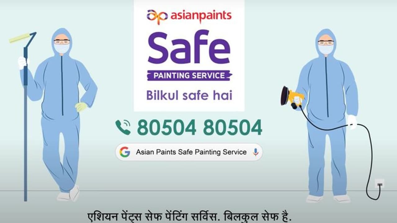 లాక్ డౌన్ లో ఏషియన్ పెయింట్స్ కొత్త సర్వీస్...కరోనా వ్యాపించకుండా పెయింటింగ్.. లాక్ డౌన్ లో ఏషియన్ పెయింట్స్ కొత్త సర్వీస్...కరోనా వ్యాపించకుండా పెయింటింగ్..