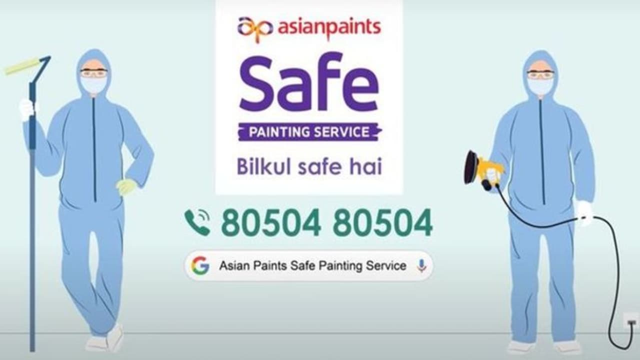 முழு பாதுகாப்புடன் பெயிண்டிங் பணி; ஊழியர்கள் நலனில் அக்கறை..! ஏசியன் பெயிண்ட்ஸின் புதுவித சேவை