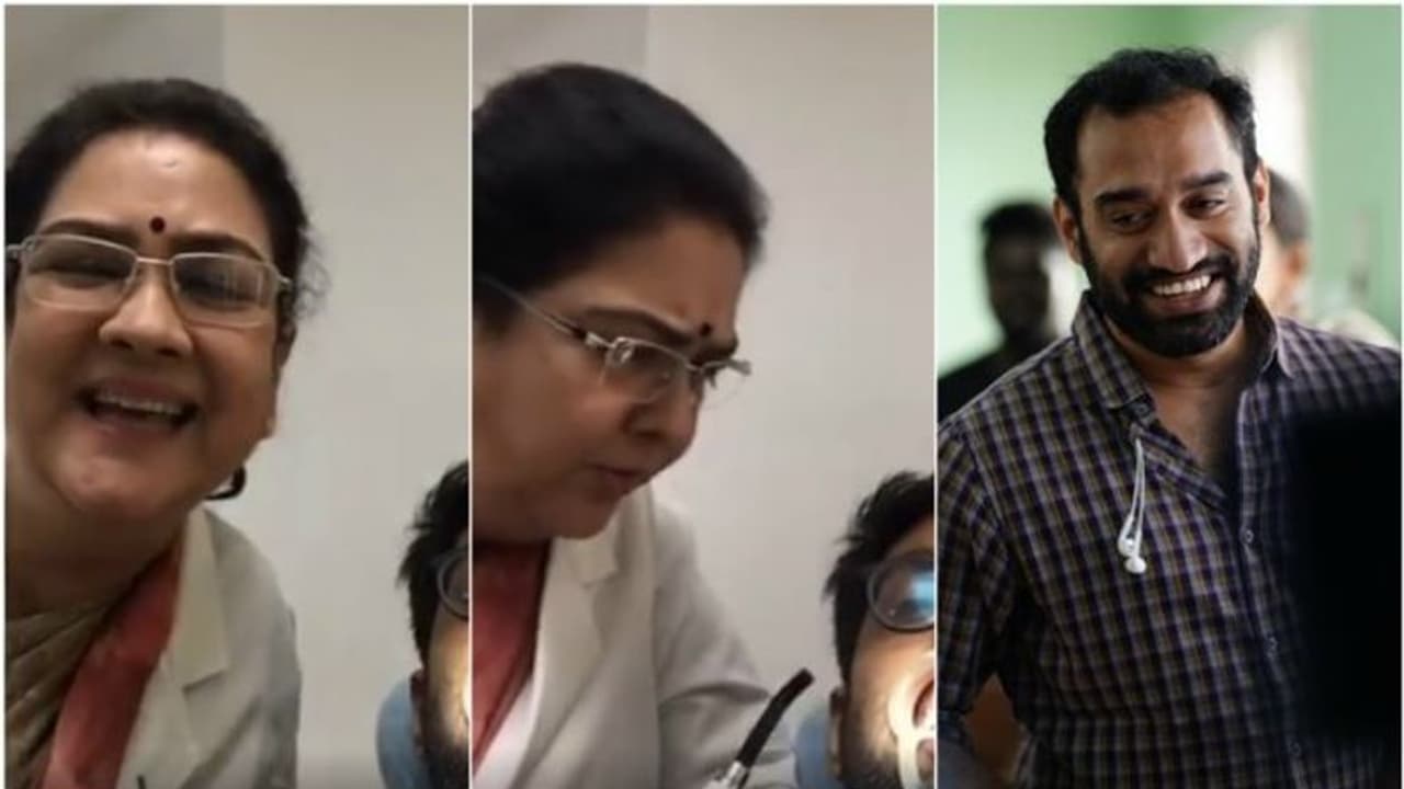ദന്തഡോക്ടര് ആയ ഉര്വ്വശി; 'കട്ട്' പറയല് അസാധ്യമായിരുന്നെന്ന് അനൂപ് സത്യന്: വീഡിയോ ദന്തഡോക്ടര് ആയ ഉര്വ്വശി; 'കട്ട്' പറയല് അസാധ്യമായിരുന്നെന്ന് അനൂപ് സത്യന്: വീഡിയോ