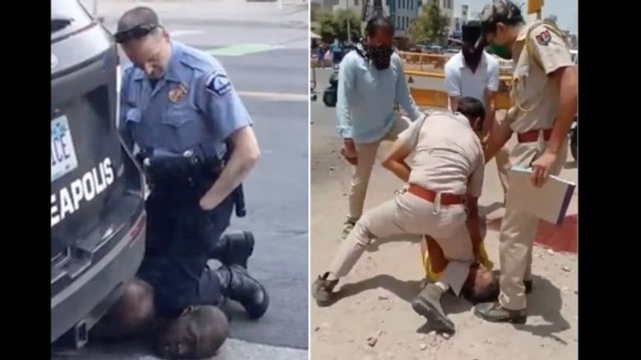 మరో జార్జ్ ఫ్లాయిడ్ ఘటన.. ఈసారి భారత్ లో.. మరో జార్జ్ ఫ్లాయిడ్ ఘటన.. ఈసారి భారత్ లో..