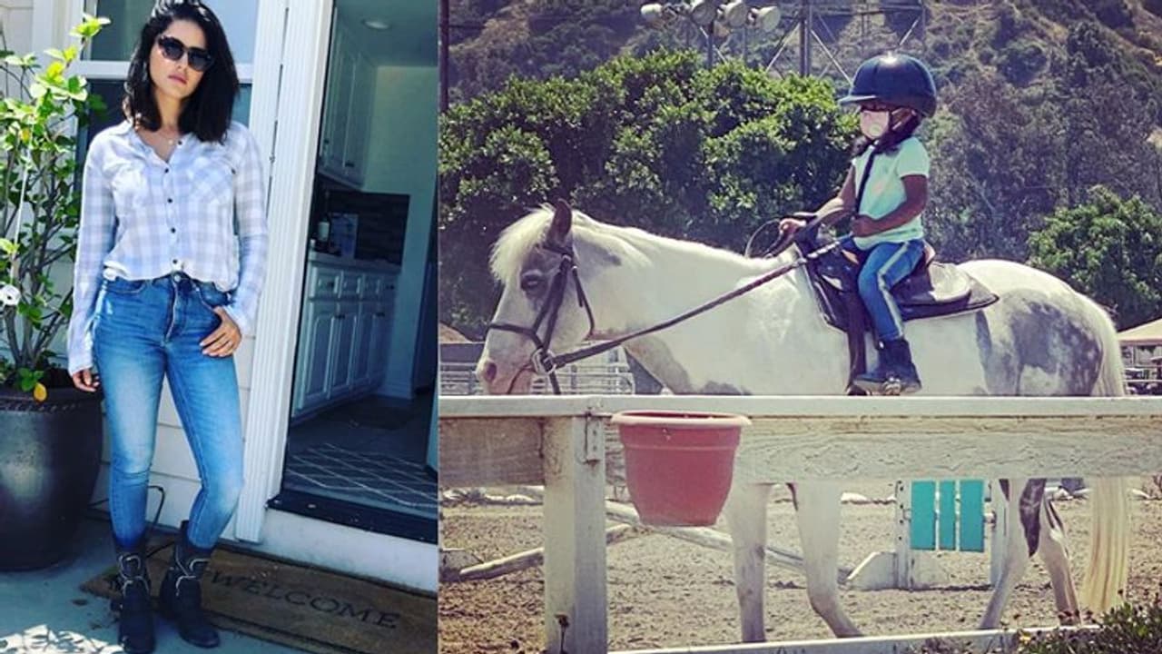 3 साल की उम्र में घुड़सवारी सीख रही सनी लियोनी की बेटी, एक्ट्रेस ने शेयर की फोटो 3 साल की उम्र में घुड़सवारी सीख रही सनी लियोनी की बेटी, एक्ट्रेस ने शेयर की फोटो