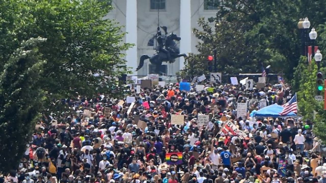 ജോർജ് ഫ്ലോയ്ഡിൻ്റെ കൊലപാതകം: ചരിത്രത്തിലെ ഏറ്റവും വലിയ ജനകീയറാലിക്ക് സാക്ഷ്യം വഹിച്ച് വാഷിംഗ്ടൺ