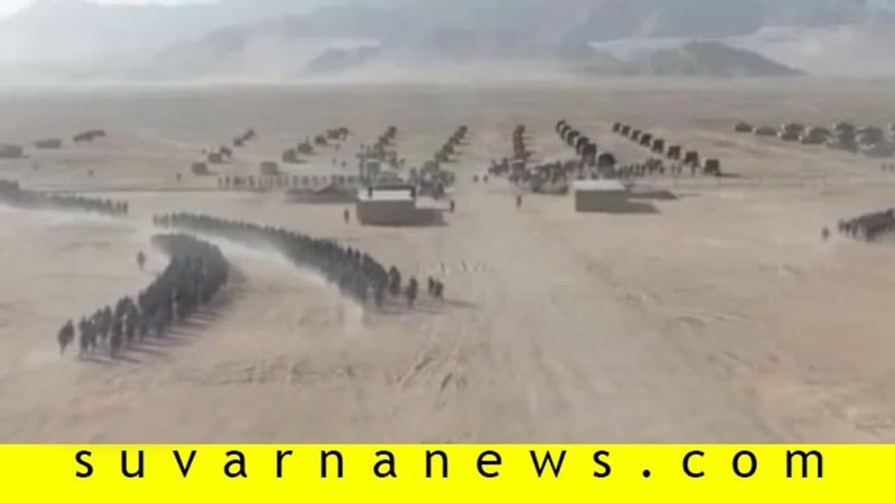 ಸಾವಿರಾರು ಪ್ಯಾರಾಚೂಟ್ಗಳಲ್ಲಿ ಯೋಧರ ಇಳಿಸಿ ಚೀನಾ ಧಿಮಾಕು, ಡಿಜಿಟಲ್ ಬೆದರಿಕೆ! ಸಾವಿರಾರು ಪ್ಯಾರಾಚೂಟ್ಗಳಲ್ಲಿ ಯೋಧರ ಇಳಿಸಿ ಚೀನಾ ಧಿಮಾಕು, ಡಿಜಿಟಲ್ ಬೆದರಿಕೆ!