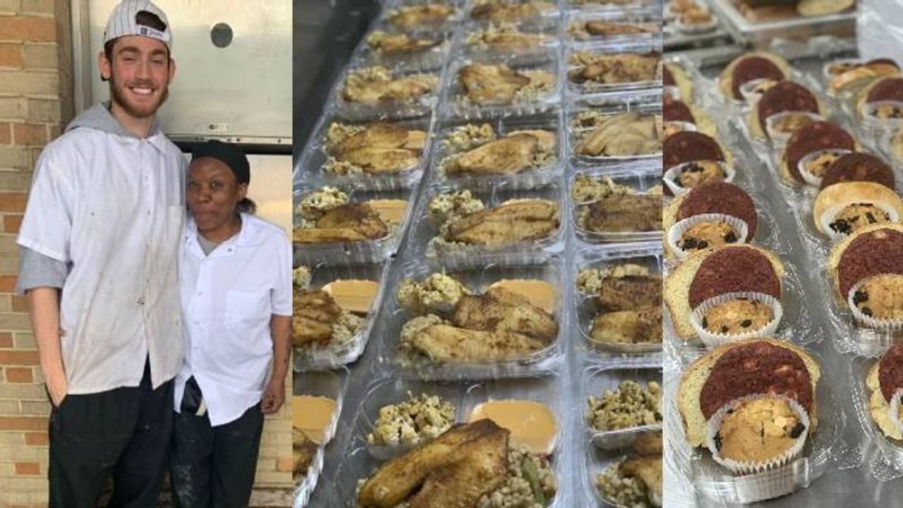 പ്രതിഷേധക്കാര്‍ക്ക് ഭക്ഷണപ്പൊതികളും ഡെസേര്‍ട്ടും വിതരണം ചെയ്തത് ന്യൂയോര്‍ക്ക് സ്വദേശികള്‍