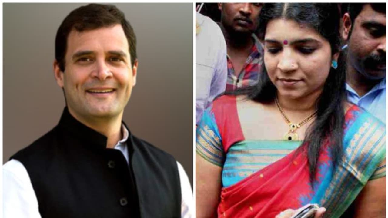 രാഹുലിൻ്റെ എംപി സ്ഥാനം റദ്ദാക്കാൻ ആവശ്യപ്പെട്ടുള്ള സരിതയുടെ ഹർജി അഭിഭാഷകനില്ലാത്തതിനാൽ മാറ്റിവച്ചു രാഹുലിൻ്റെ എംപി സ്ഥാനം റദ്ദാക്കാൻ ആവശ്യപ്പെട്ടുള്ള സരിതയുടെ ഹർജി അഭിഭാഷകനില്ലാത്തതിനാൽ മാറ്റിവച്ചു