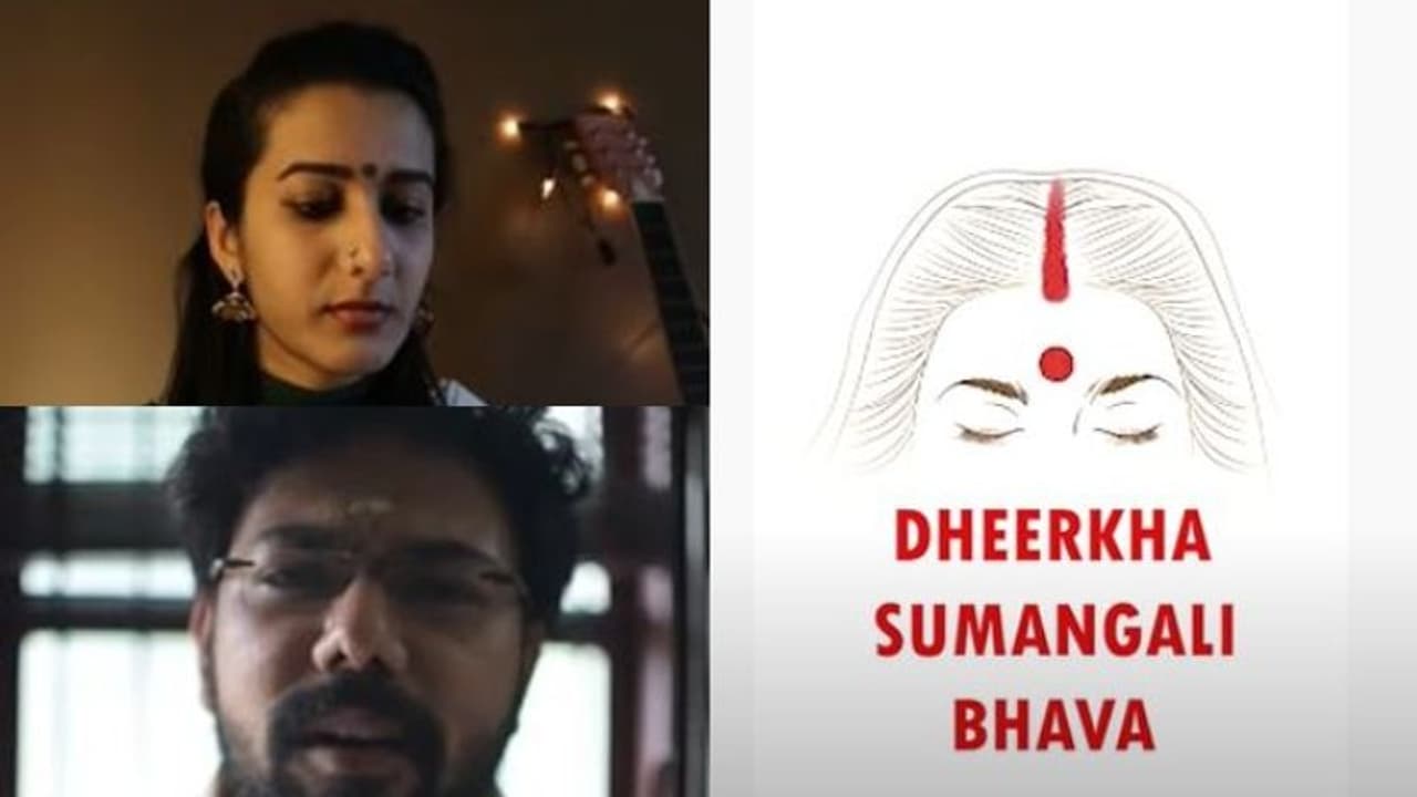 ലോക്ക്ഡൗണ് കാലത്ത് കല്യാണം; അവതരണമികവിൽ ശ്രദ്ധനേടി 'ദീർഘ സുമംഗലി ഭവ' ലോക്ക്ഡൗണ് കാലത്ത് കല്യാണം; അവതരണമികവിൽ ശ്രദ്ധനേടി 'ദീർഘ സുമംഗലി ഭവ'