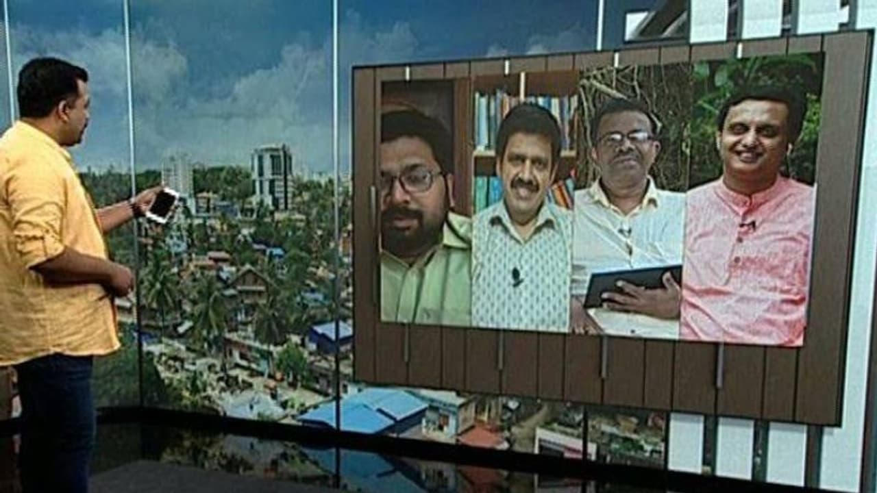 നമസ്തേ കേരളത്തിലൂടെ മുഹമ്മദ് റിയാസിന് വിവാഹമംഗളാശംസകള് നേര്ന്ന് സന്ദീപ് വാര്യരും ശബരീനാഥും നമസ്തേ കേരളത്തിലൂടെ മുഹമ്മദ് റിയാസിന് വിവാഹമംഗളാശംസകള് നേര്ന്ന് സന്ദീപ് വാര്യരും ശബരീനാഥും