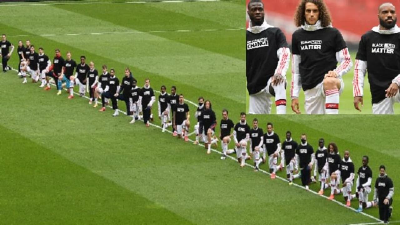 रंगभेद के खिलाफ जंग तेज, अपने नाम की जगह 'ब्लैक लाइव्स मैटर' लिखी जर्सी पहनेंगे फुटबॉलर, ऐसे खेलेंगे 12 मैच रंगभेद के खिलाफ जंग तेज, अपने नाम की जगह 'ब्लैक लाइव्स मैटर' लिखी जर्सी पहनेंगे फुटबॉलर, ऐसे खेलेंगे 12 मैच