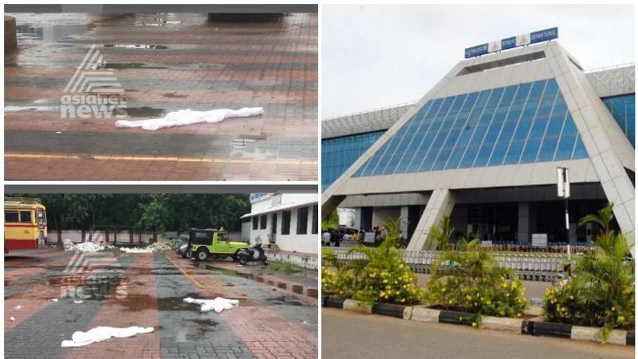 സുരക്ഷാവീഴ്ച, കരിപ്പൂരിൽ പിപിഇ കിറ്റുകൾ വലിച്ചെറിഞ്ഞ നിലയില് സുരക്ഷാവീഴ്ച, കരിപ്പൂരിൽ പിപിഇ കിറ്റുകൾ വലിച്ചെറിഞ്ഞ നിലയില്