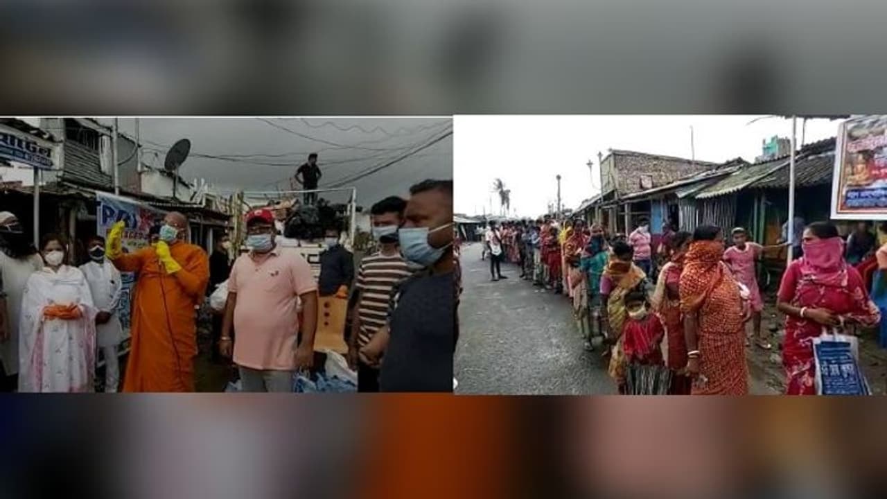 প্রায় ৫০০ জনকে বৌদ্ধ সন্ন্যাসীর ত্রাণ বিতরণ, উদ্যোগে টালিগঞ্জ সম্বোধি বুদ্ধ বিহার