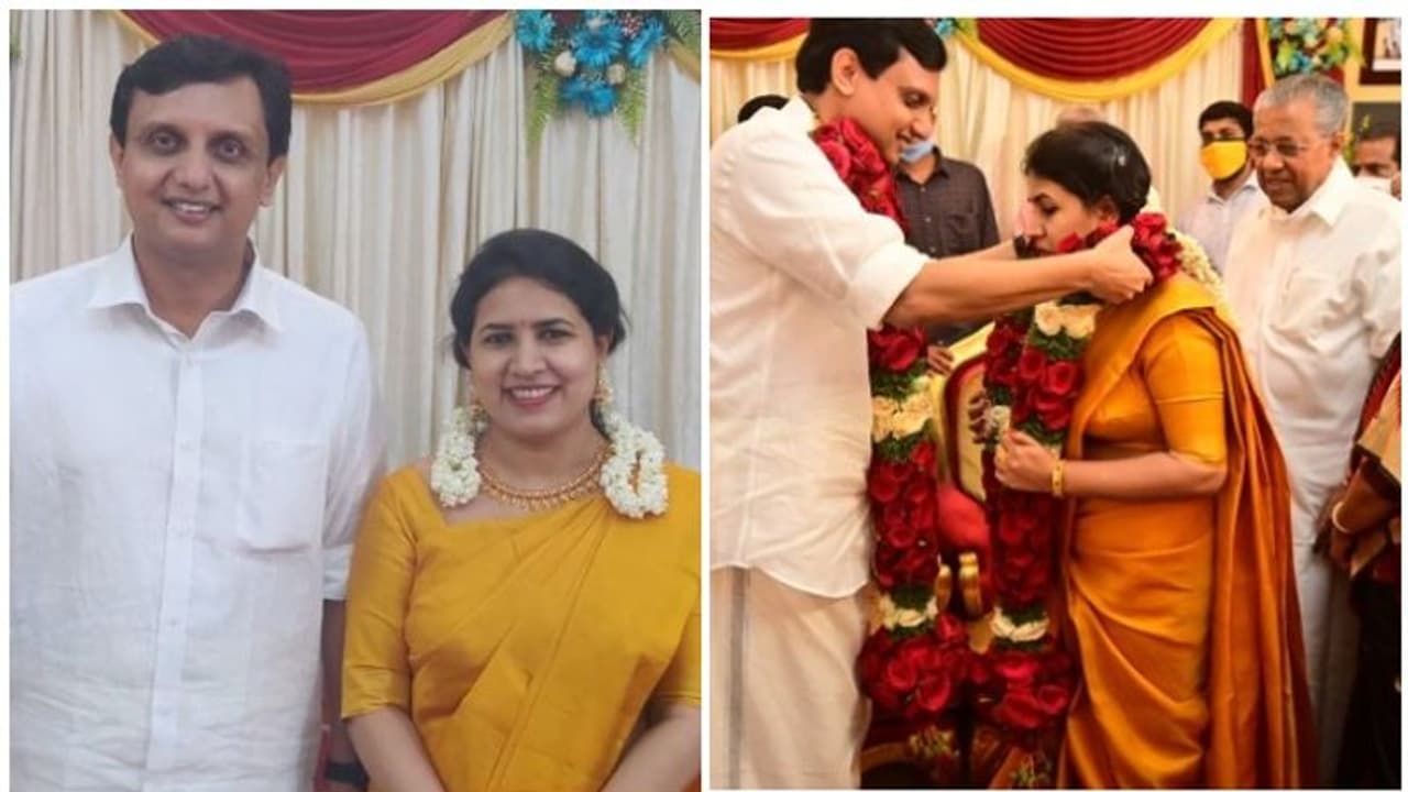 പിണറായി വിജയന്റെ മകള് വീണയും മുഹമ്മദ് റിയാസും വിവാഹിതരായി, വേദിയായി ക്ലിഫ് ഹൗസ് പിണറായി വിജയന്റെ മകള് വീണയും മുഹമ്മദ് റിയാസും വിവാഹിതരായി, വേദിയായി ക്ലിഫ് ഹൗസ്