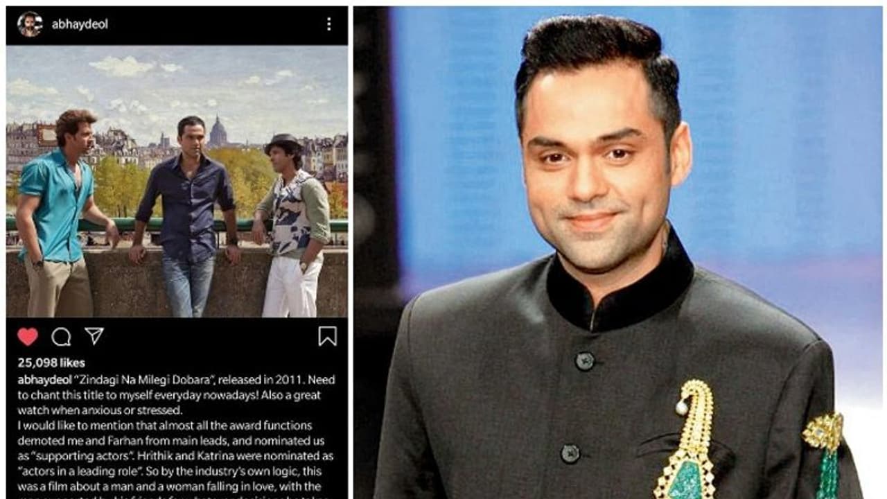 ചിത്രത്തില്‍ തുല്യപ്രാധാന്യം, അവാര്‍ഡിനെത്തുമ്പോള്‍ സഹതാരമാകും; വിമര്‍ശനവുമായി അഭയ് ഡിയോള്‍