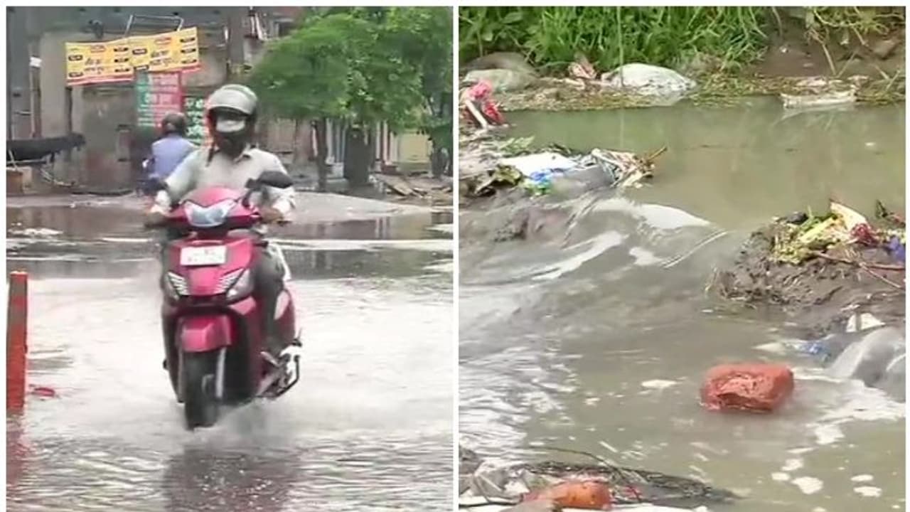 ദില്ലിയില് കനത്ത മഴയും കാറ്റും, റോഡുകളില് വെള്ളക്കെട്ട് ദില്ലിയില് കനത്ത മഴയും കാറ്റും, റോഡുകളില് വെള്ളക്കെട്ട്