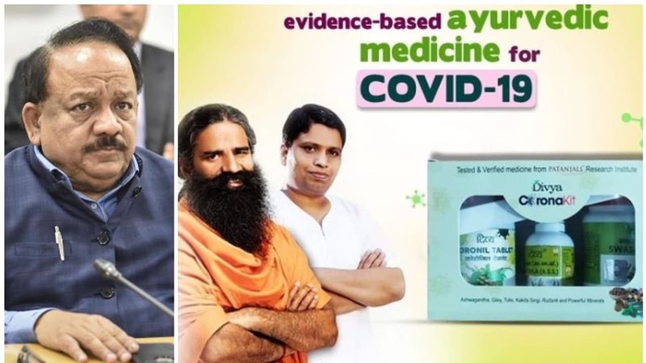 'എന്ത് അടിസ്ഥാനത്തിലാണിത്?', പതഞ്ജലിയുടെ 'കൊവിഡ് മരുന്ന്' പരസ്യത്തിനെതിരെ കേന്ദ്രം