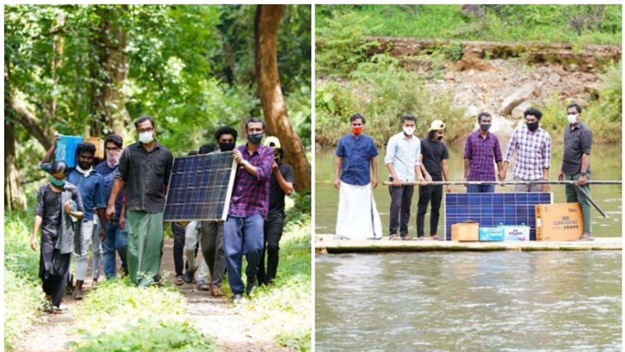 പുഴയും കാടും താണ്ടി അവരെത്തി; തരിപ്പപ്പൊട്ടി ആദിവാസി കോളനിയില് ഫസ്റ്റ് ബെല് മുഴങ്ങി പുഴയും കാടും താണ്ടി അവരെത്തി; തരിപ്പപ്പൊട്ടി ആദിവാസി കോളനിയില് ഫസ്റ്റ് ബെല് മുഴങ്ങി