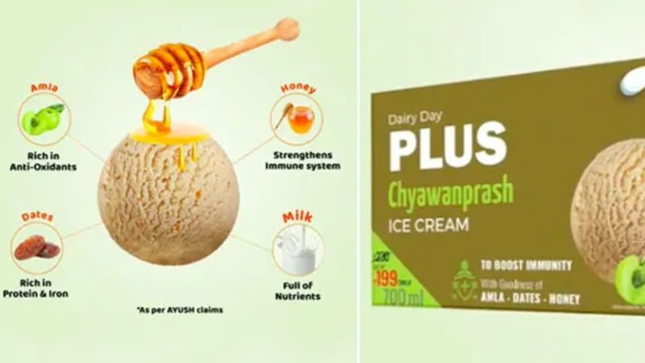 'പ്രതിരോധ ശേഷിക്ക് ച്യവനപ്രാശ് ഐസ്ക്രീം'; അയ്യോ വേണ്ടെന്ന് കമന്റുകള്... 'പ്രതിരോധ ശേഷിക്ക് ച്യവനപ്രാശ് ഐസ്ക്രീം'; അയ്യോ വേണ്ടെന്ന് കമന്റുകള്...