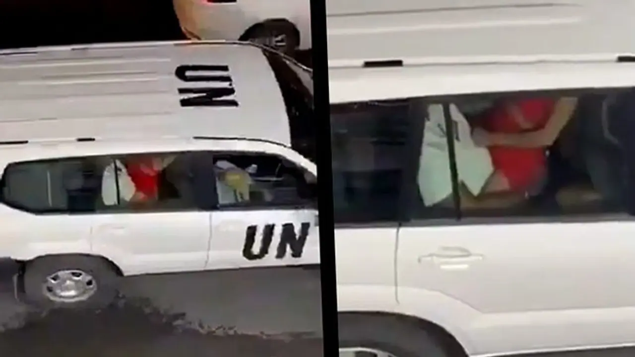 রাষ্ট্র সংঘের আধিকারিকের 'কীর্তি', গাড়ির ভিতর সঙ্গমের ভিডিও ভাইরাল রাষ্ট্র সংঘের আধিকারিকের 'কীর্তি', গাড়ির ভিতর সঙ্গমের ভিডিও ভাইরাল