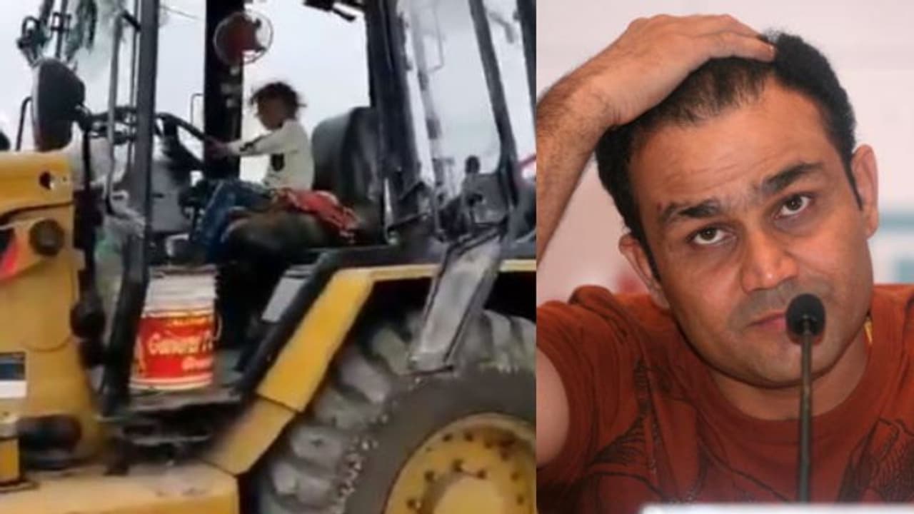 ফের এক বিরল প্রতিভার খোঁজ সেওয়াগের,৫ বছরের বাচ্চা চালাচ্ছে জেসিবি, ভাইরাল ভিডিও ফের এক বিরল প্রতিভার খোঁজ সেওয়াগের,৫ বছরের বাচ্চা চালাচ্ছে জেসিবি, ভাইরাল ভিডিও