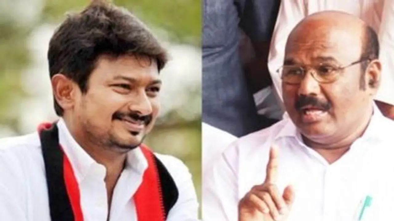 உதயநிதி ஸ்டாலின் பக்குவம் இல்லாத பச்சிளம் குழந்தை.. செல்லமாக கடிந்துகொண்ட அமைச்சர் ஜெயக்குமார். உதயநிதி ஸ்டாலின் பக்குவம் இல்லாத பச்சிளம் குழந்தை.. செல்லமாக கடிந்துகொண்ட அமைச்சர் ஜெயக்குமார்.