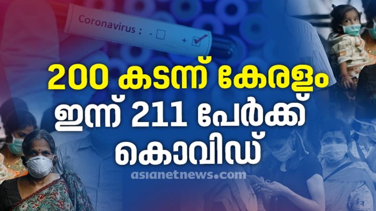സംസ്ഥാനത്ത് കൊവിഡ് കേസുകള് ആദ്യമായി 200 കടന്നു; ആശങ്ക സംസ്ഥാനത്ത് കൊവിഡ് കേസുകള് ആദ്യമായി 200 കടന്നു; ആശങ്ക