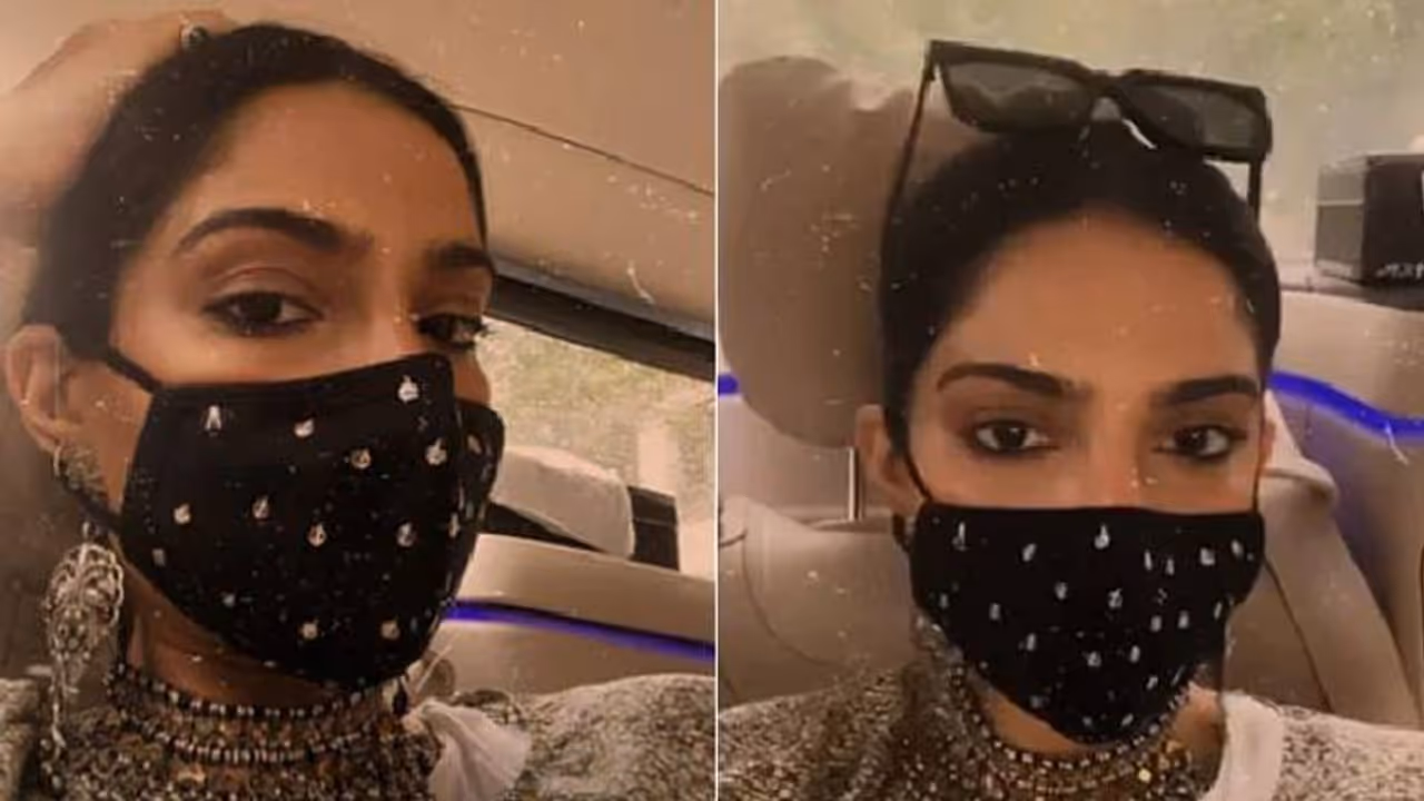 'എപ്പോഴും സ്റ്റൈലിഷ് ആയിരിക്കണം'; ഡിസൈനര്‍ മാസ്‌കില്‍ സോനം കപൂര്‍