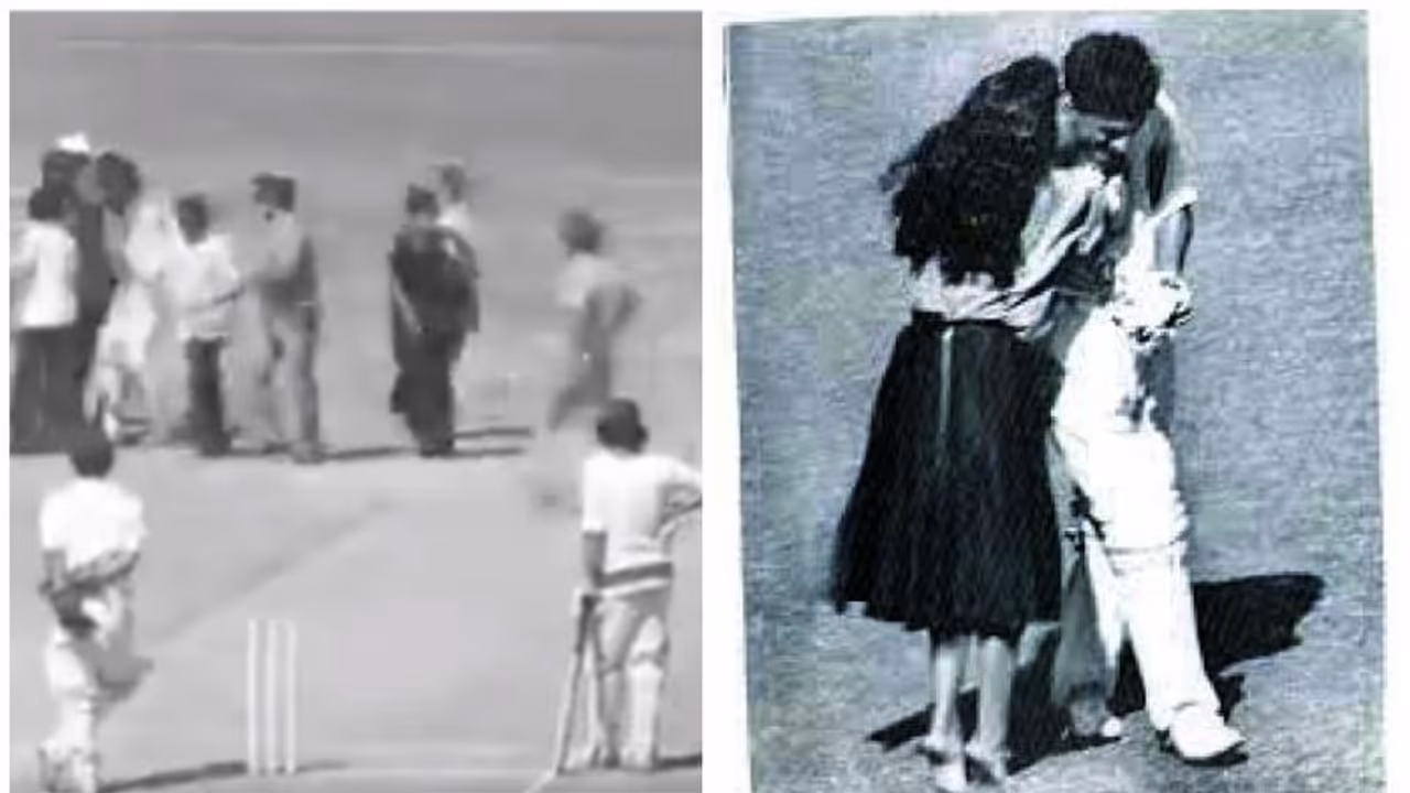 ഇന്ത്യൻ ക്രിക്കറ്റ് പിച്ചുകളെ പുളകം കൊള്ളിച്ച രണ്ടു ചുംബനങ്ങളുടെ കഥ ഇന്ത്യൻ ക്രിക്കറ്റ് പിച്ചുകളെ പുളകം കൊള്ളിച്ച രണ്ടു ചുംബനങ്ങളുടെ കഥ