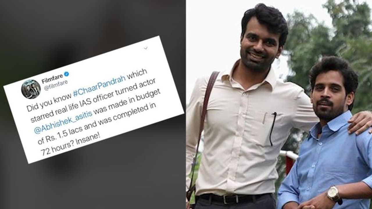 IAS officer turned actor Abhishek Singh lauded by Twitterati for Chaar Pandrah IAS officer turned actor Abhishek Singh lauded by Twitterati for Chaar Pandrah