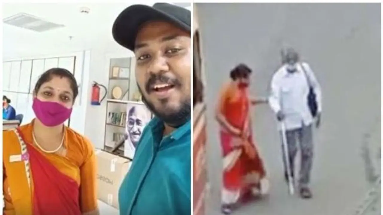 Watch: Kerala woman runs after bus to help visually impaired man board it