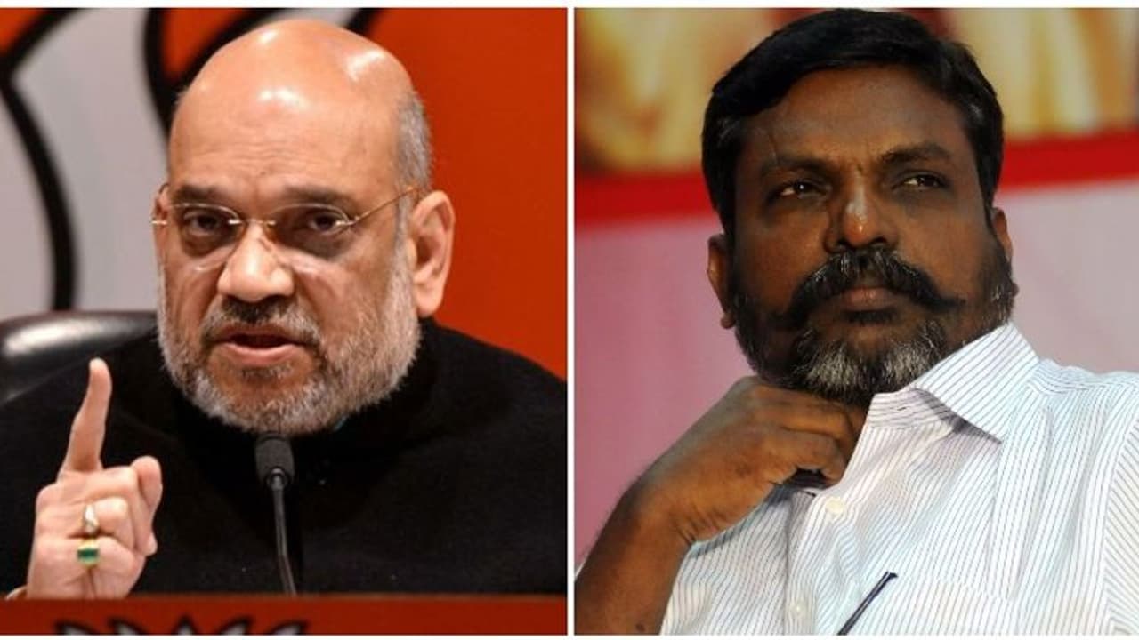 இப்படியெல்லாம் பண்ணக்கூடாது என்று உத்தரவுப் போடுங்க... அமித்ஷாவுக்கு அவசரமாக கடிதம் எழுதிய திருமா!