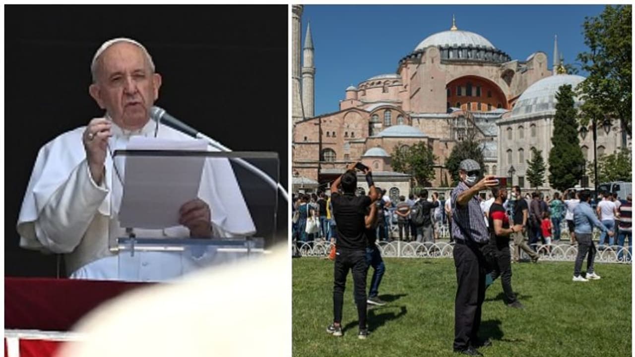 സാന്താ സോഫിയയേക്കുറിച്ച് വേദനയുണ്ട്; തുര്‍ക്കിയുടെ തീരുമാനത്തില്‍ നിലപാട് വ്യക്തമാക്കി മാര്‍പ്പാപ്പ