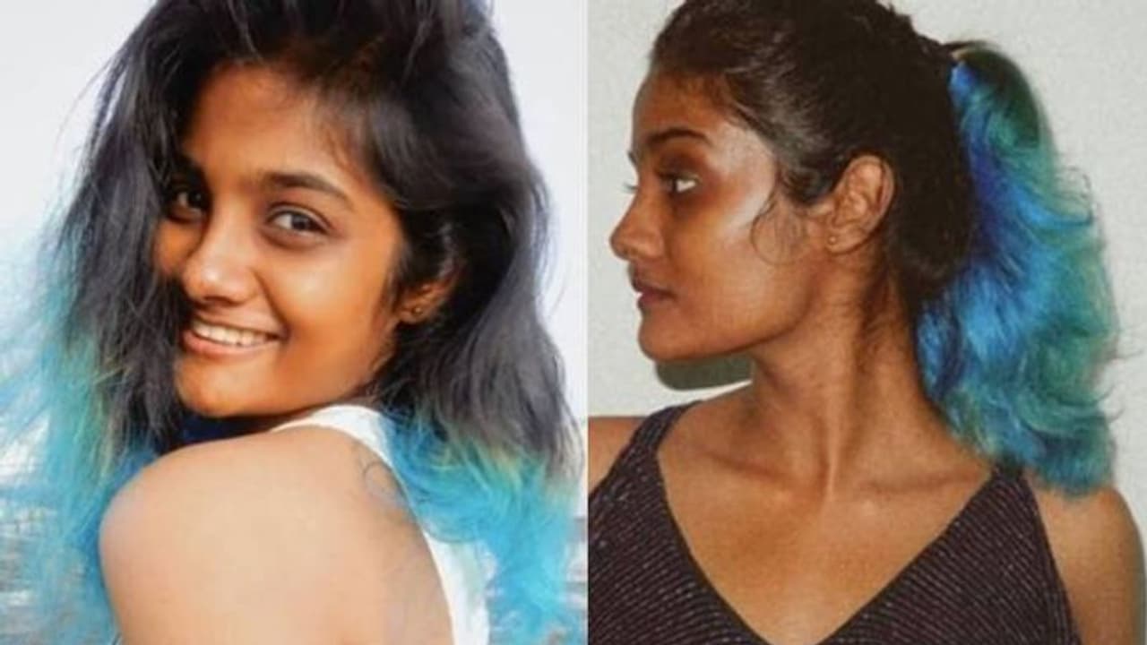 'എന്‍റെ നീല പൊന്‍മാന്‍'; കിടിലന്‍ ഹെയര്‍ കളറിങ്ങുമായി താരപുത്രി