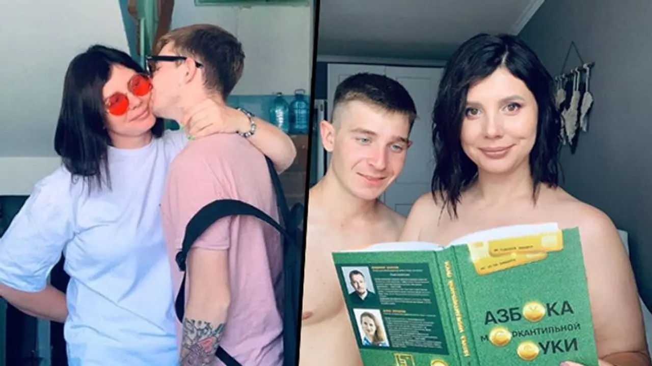 Pregnant Russian social media influencer marries her 20 year old stepson
