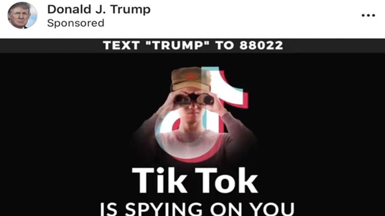 टिकटॉक के खिलाफ सोशल मीडिया पर कैम्पेन चला रहे डोनाल्ड ट्रम्प, टैगलाइन लिखी ऐप आपकी जासूसी कर रहा टिकटॉक के खिलाफ सोशल मीडिया पर कैम्पेन चला रहे डोनाल्ड ट्रम्प, टैगलाइन लिखी ऐप आपकी जासूसी कर रहा