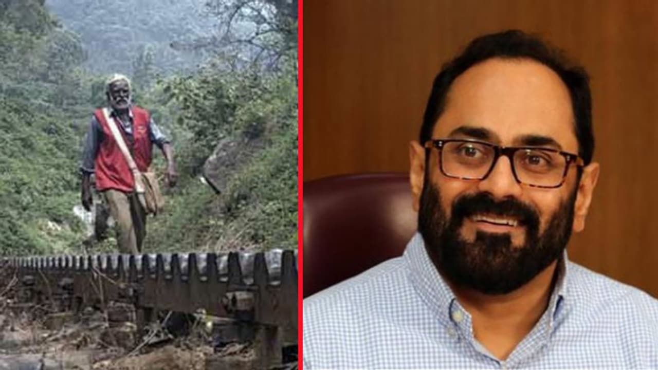 கரடு முரடான மலைகளில் தபால் சேவை... தமிழக தபால்காரரை கவுரவப்படுத்திய ராஜீவ் சந்திரசேகர் எம்.பி..! கரடு முரடான மலைகளில் தபால் சேவை... தமிழக தபால்காரரை கவுரவப்படுத்திய ராஜீவ் சந்திரசேகர் எம்.பி..!