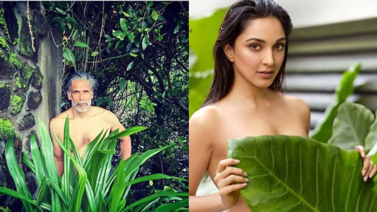 পাতা দিয়ে ঢাকা শরীর, কিয়ারার সঙ্গে তুলনা টেনে মুহূর্তে নেটিজেনদের নজরে মিলিন্দ সোমান