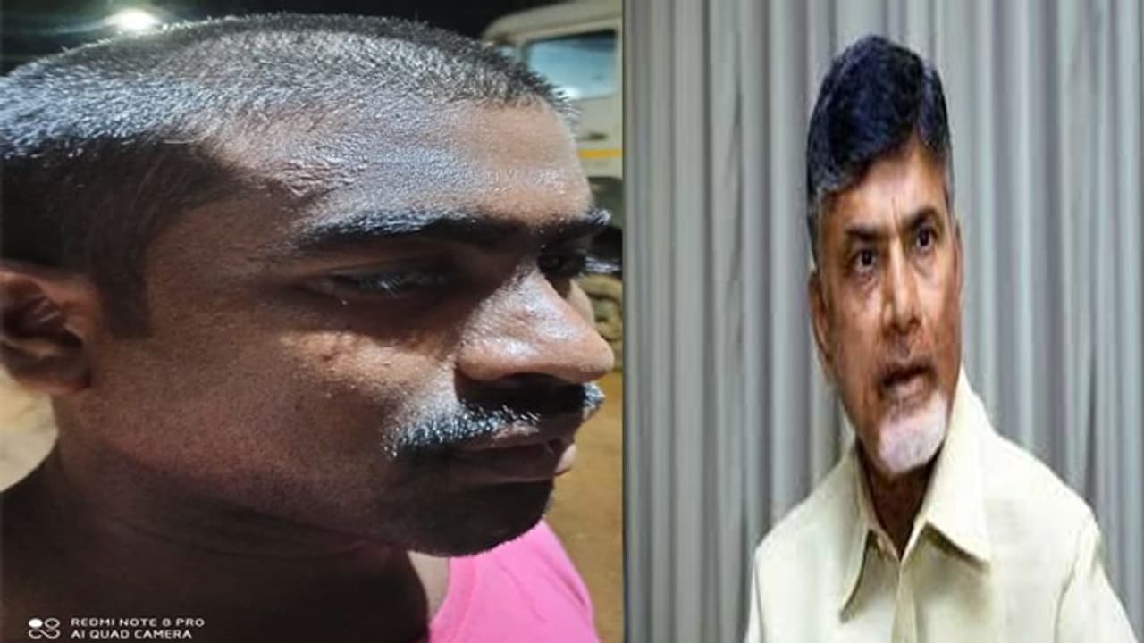 పోలీసుల ఎదుటే యువకుడికి గుండుగీయించి...వైసిపి నాయకుల దాడి: చంద్రబాబు సీరియస్