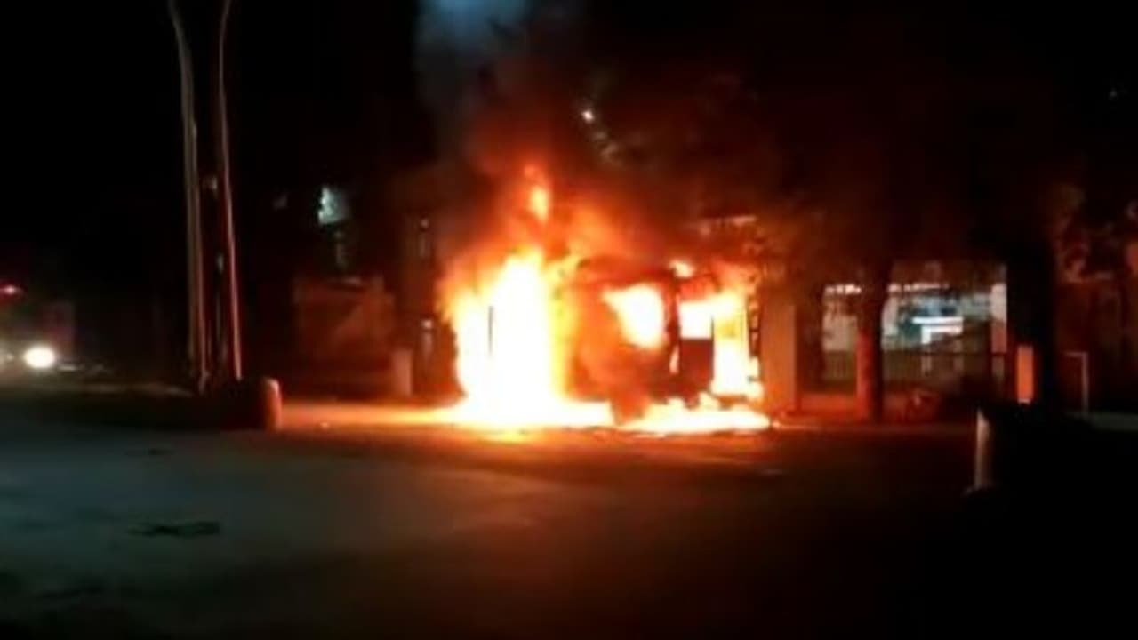 Karnataka: 14 held after family torches ambulance over patient’s death in Belagavi