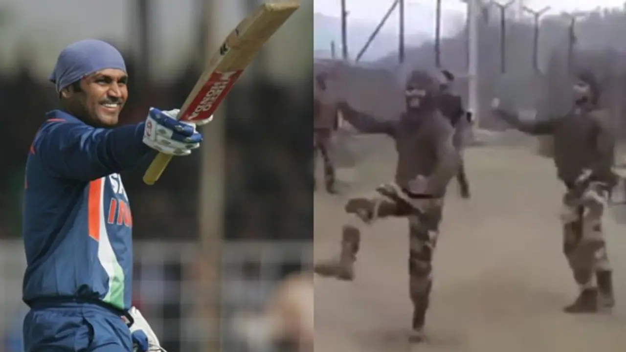 পাক বর্ডারের সামনে দাঁড়িয়ে সটান বুকে ভারতীয় সেনার ভাংড়া,ভিডিও শেয়ার করলেন বীরেন্দ্র সেওয়াগ পাক বর্ডারের সামনে দাঁড়িয়ে সটান বুকে ভারতীয় সেনার ভাংড়া,ভিডিও শেয়ার করলেন বীরেন্দ্র সেওয়াগ