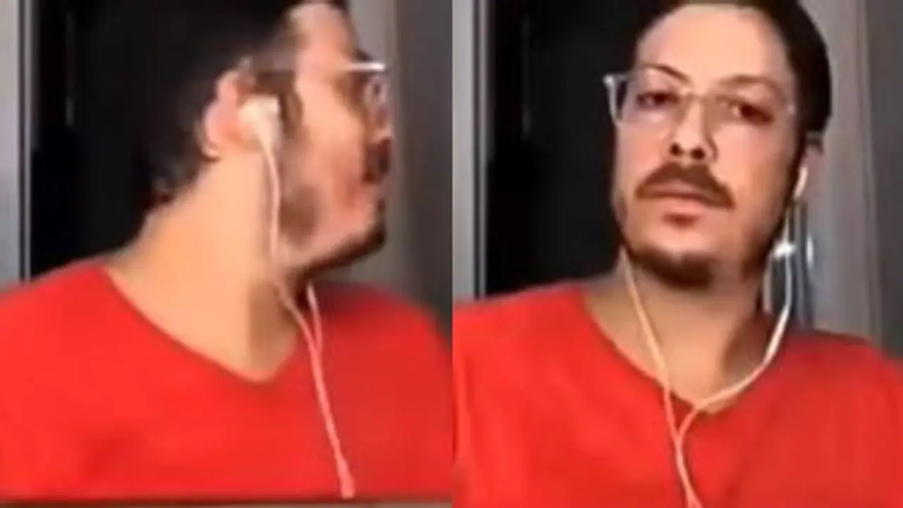 লাইভ ইন্টারভিউতে বিপত্তি, ক্যামেরার সামনে অর্ধ নগ্ন অবস্থায় সাংবাদিকের স্ত্রী