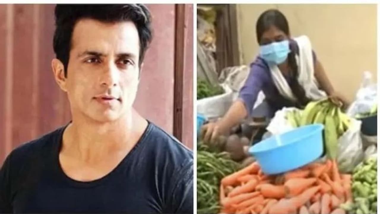 করোনার কোপে চাকরি হারিয়ে সব্জি বিক্রি, মহিলার সুদিন ফিরিয়ে আবারও নজরে সোনু করোনার কোপে চাকরি হারিয়ে সব্জি বিক্রি, মহিলার সুদিন ফিরিয়ে আবারও নজরে সোনু