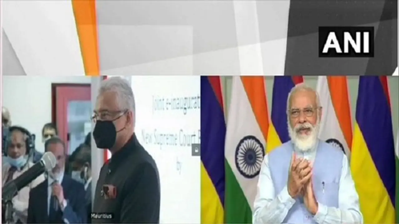 Mauritius: Narendra Modi, Pravind Jugnauth jointly inaugurate new SC building